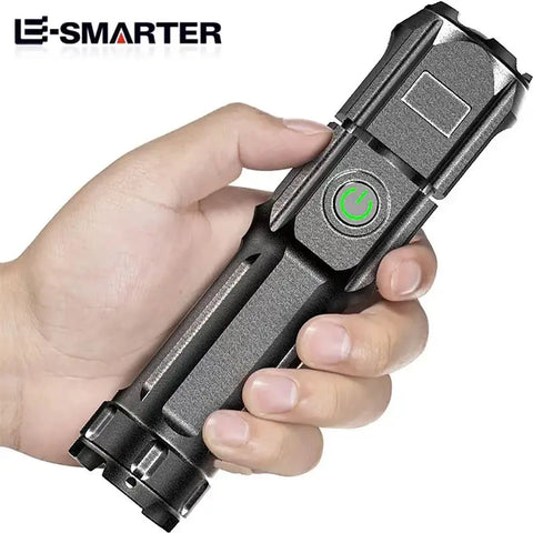 Lanterna Tática FT-15 Recarregável – Potência e Alcance Extremo